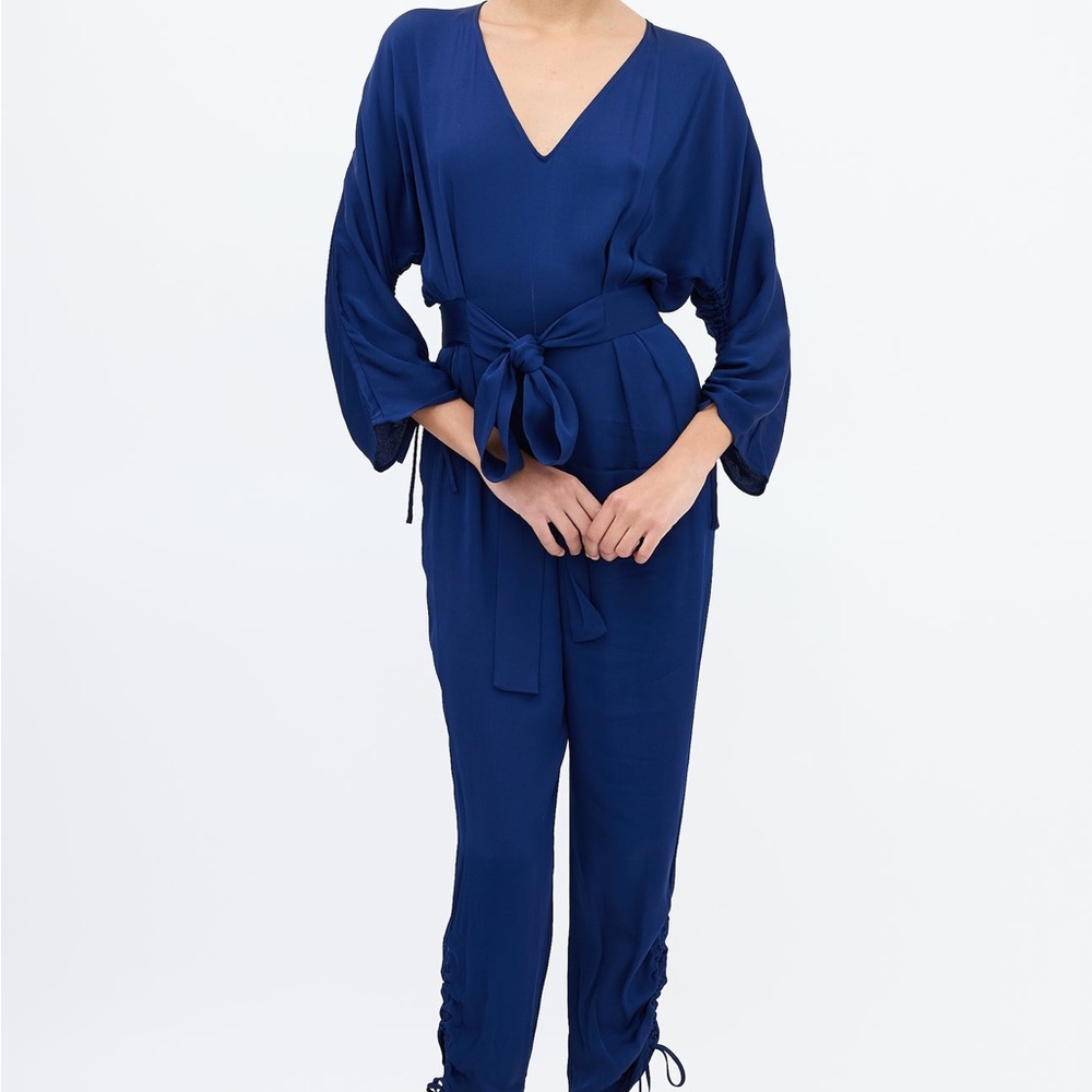 Stella McCartney Navy silk jumpsuit